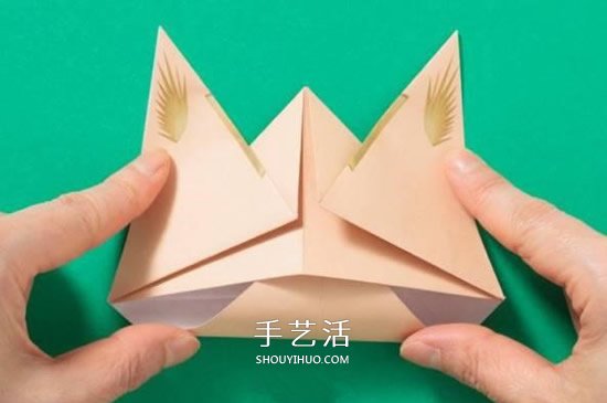 兔子手偶的折紙方法 簡易手偶兔的折法圖解 -  rpnrmr.com