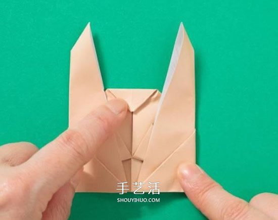 兔子手偶的折紙方法 簡易手偶兔的折法圖解 -  rpnrmr.com