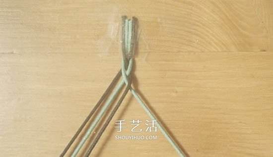 四股繩手鏈編法圖解 四根繩子編手鏈的教程 -  rpnrmr.com