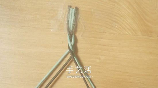 四股繩手鏈編法圖解 四根繩子編手鏈的教程 -  rpnrmr.com