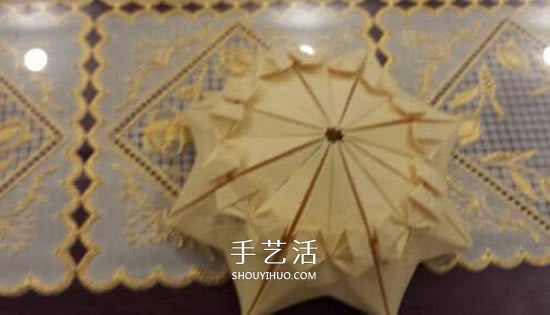 漂亮立體雨傘折紙圖解 紙雨傘的折法步驟圖 -  rpnrmr.com