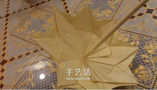 漂亮立體雨傘折紙圖解 紙雨傘的折法步驟圖 -  rpnrmr.com