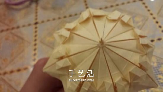 漂亮立體雨傘折紙圖解 紙雨傘的折法步驟圖 -  rpnrmr.com