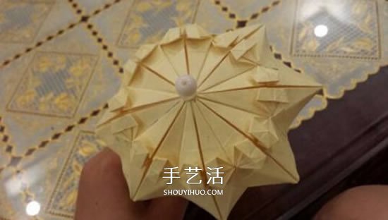 漂亮立體雨傘折紙圖解 紙雨傘的折法步驟圖 -  rpnrmr.com
