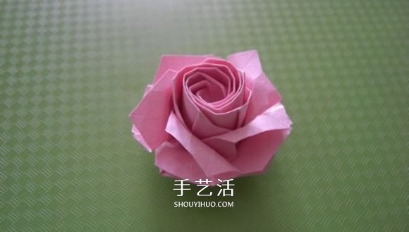 福山玫瑰折法圖解教程 清晰大圖福山玫瑰折紙 -  rpnrmr.com
