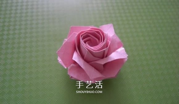 福山玫瑰折法圖解教程 清晰大圖福山玫瑰折紙 -  rpnrmr.com