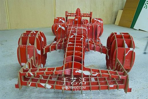 鞋盒廢物利用做賽車 F1賽車模型的手工作品 -  rpnrmr.com