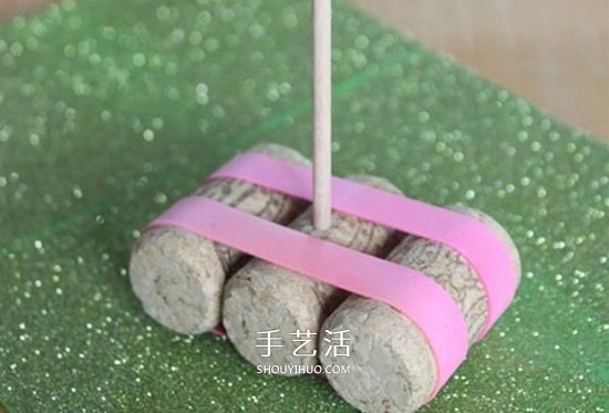 簡單小帆船制作方法 紅酒瓶塞DIY會浮的小船 -  rpnrmr.com