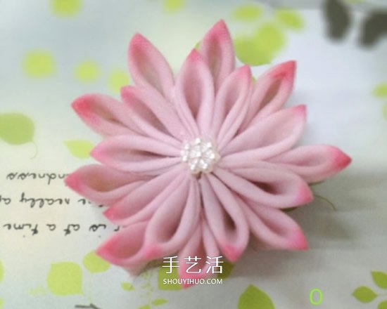 不織布做荷花發(fā)卡圖解 手工布藝蓮花發(fā)飾DIY -  rpnrmr.com