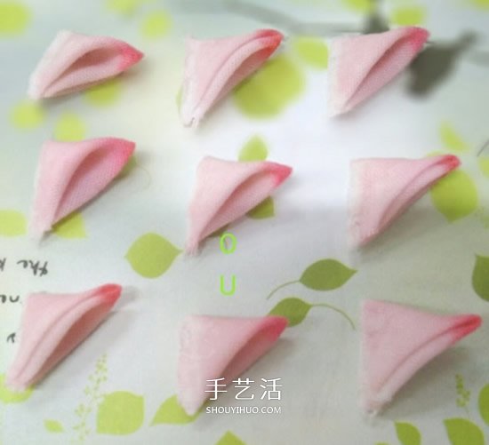 不織布做荷花發(fā)卡圖解 手工布藝蓮花發(fā)飾DIY -  rpnrmr.com