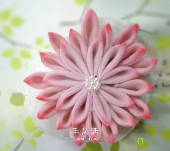 不織布做荷花發(fā)卡圖解 手工布藝蓮花發(fā)飾DIY -  rpnrmr.com