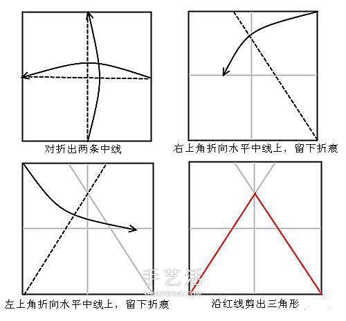 一張紙折百合花圖解 簡單又漂亮百合花折紙 -  rpnrmr.com