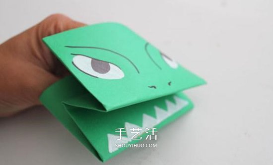 怪獸手偶的折法圖解 幼兒折紙小怪獸手偶玩具 -  rpnrmr.com