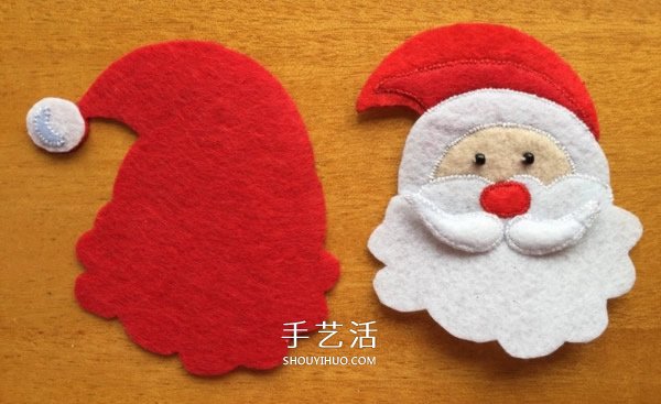 不織布圣誕花環(huán)制作 手工布藝圣誕花環(huán)的做法 -  rpnrmr.com