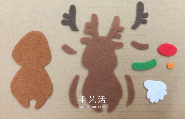 不織布圣誕花環(huán)制作 手工布藝圣誕花環(huán)的做法 -  rpnrmr.com