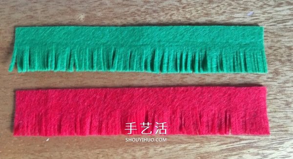 不織布圣誕花環(huán)制作 手工布藝圣誕花環(huán)的做法 -  rpnrmr.com