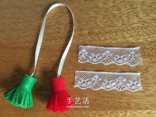 不織布圣誕花環(huán)制作 手工布藝圣誕花環(huán)的做法 -  rpnrmr.com
