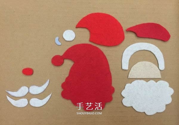 不織布圣誕花環(huán)制作 手工布藝圣誕花環(huán)的做法 -  rpnrmr.com