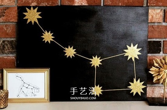 星空?qǐng)D案裝飾畫(huà)DIY 簡(jiǎn)單自制星空畫(huà)裝飾圖解 -  rpnrmr.com