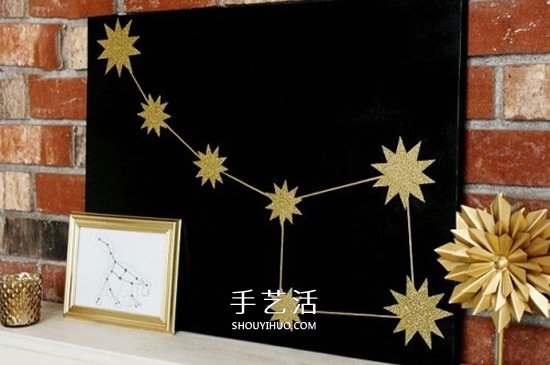 星空?qǐng)D案裝飾畫(huà)DIY 簡(jiǎn)單自制星空畫(huà)裝飾圖解 -  rpnrmr.com