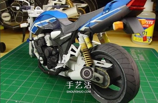 YAMAHA XJR1300 經(jīng)典摩托車紙模型作品賞 -  rpnrmr.com
