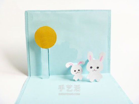 簡單可愛中秋賀卡制作 卡通風(fēng)中秋節(jié)賀卡DIY -  rpnrmr.com