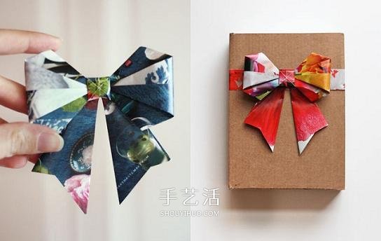 手工折紙蝴蝶結(jié)步驟圖 簡(jiǎn)易蝴蝶結(jié)折疊方法 -  rpnrmr.com