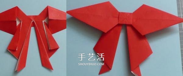手工折紙蝴蝶結(jié)步驟圖 簡(jiǎn)易蝴蝶結(jié)折疊方法 -  rpnrmr.com