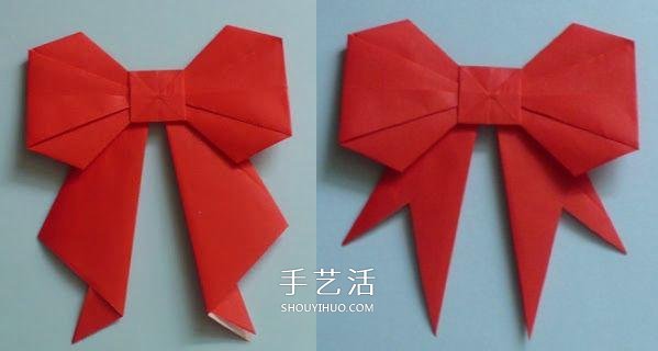 手工折紙蝴蝶結(jié)步驟圖 簡(jiǎn)易蝴蝶結(jié)折疊方法 -  rpnrmr.com