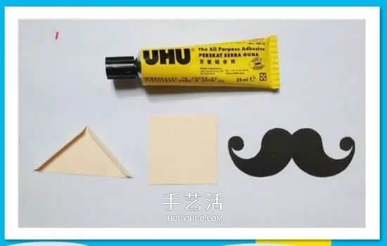卡紙手工制作胡子書簽 胡子造型卡通書簽DIY -  rpnrmr.com