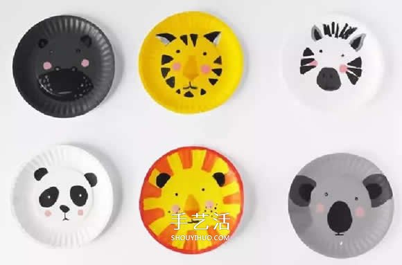 幼兒園餐盤畫作品 在餐盤里畫出卡通小動(dòng)物 -  rpnrmr.com