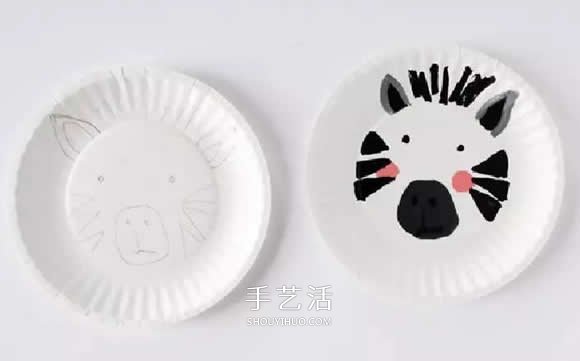 幼兒園餐盤畫作品 在餐盤里畫出卡通小動(dòng)物 -  rpnrmr.com