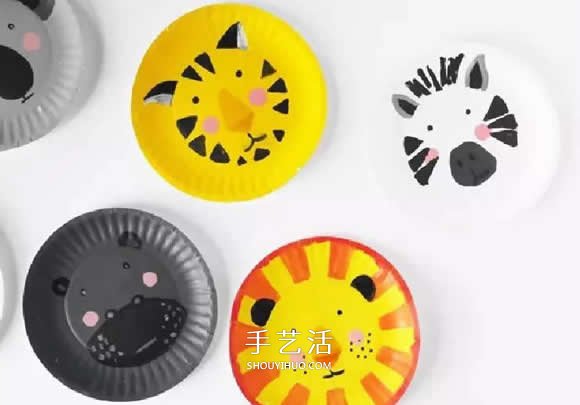 幼兒園餐盤畫作品 在餐盤里畫出卡通小動(dòng)物 -  rpnrmr.com