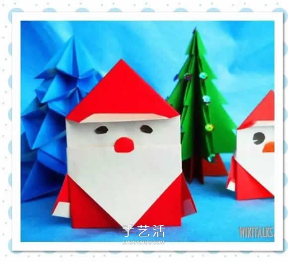 兒童折圣誕老人的教程 簡單可愛圣誕老人折紙 -  rpnrmr.com