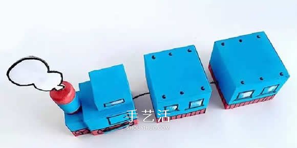 兒童火車模型制作方法 廢紙盒做火車的教程 -  rpnrmr.com