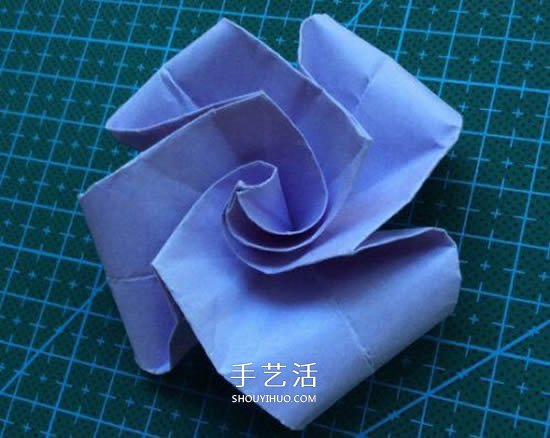 超簡(jiǎn)單玫瑰花怎么折 不難玫瑰花的折紙圖解 -  rpnrmr.com