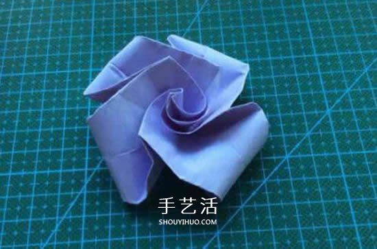 超簡(jiǎn)單玫瑰花怎么折 不難玫瑰花的折紙圖解 -  rpnrmr.com