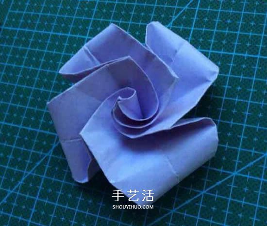 超簡(jiǎn)單玫瑰花怎么折 不難玫瑰花的折紙圖解 -  rpnrmr.com