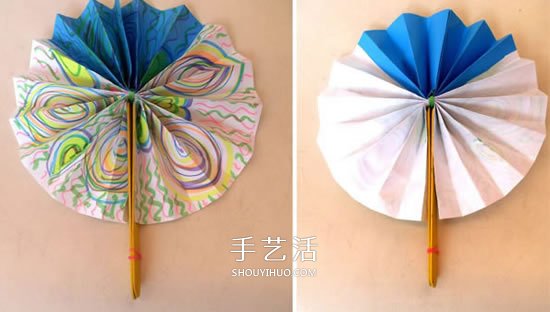 圓扇子怎么做的教程 幼兒DIY制作圓扇子圖解 -  rpnrmr.com