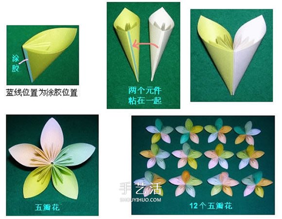 手工五瓣花球折紙圖解 怎么折紙五瓣花花球 -  rpnrmr.com