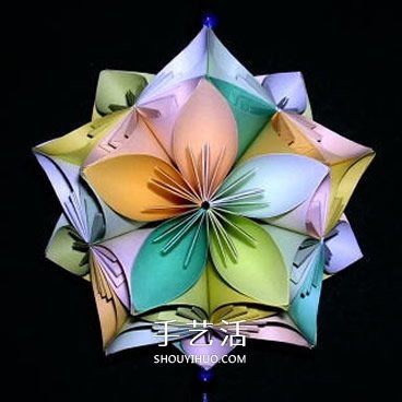 手工五瓣花球折紙圖解 怎么折紙五瓣花花球 -  rpnrmr.com