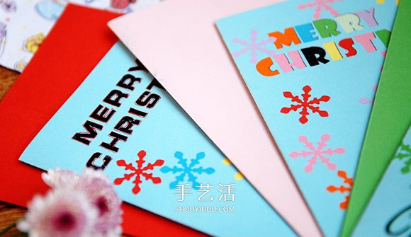 DIY圣誕卡片制作教程 感受彩色流淌的小小美好 -  rpnrmr.com
