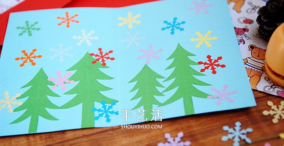 DIY圣誕卡片制作教程 感受彩色流淌的小小美好 -  rpnrmr.com