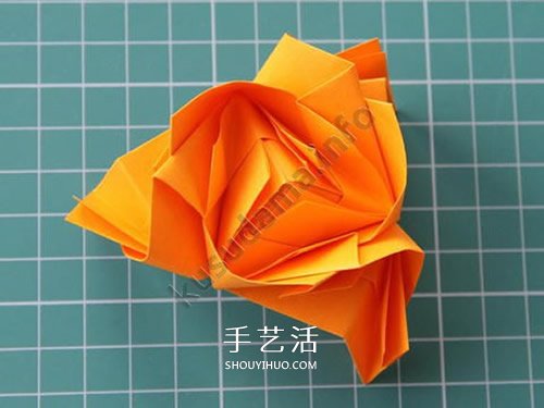 組合玫瑰花的折法教程 還可以做出玫瑰花球 -  rpnrmr.com