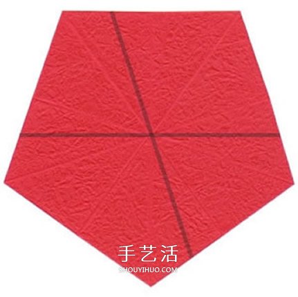 五瓣玫瑰花的折法圖解 手工折紙五瓣玫瑰步驟 -  rpnrmr.com