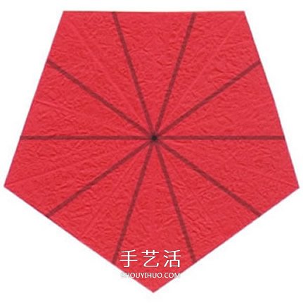 五瓣玫瑰花的折法圖解 手工折紙五瓣玫瑰步驟 -  rpnrmr.com
