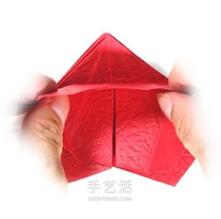 五瓣玫瑰花的折法圖解 手工折紙五瓣玫瑰步驟 -  rpnrmr.com
