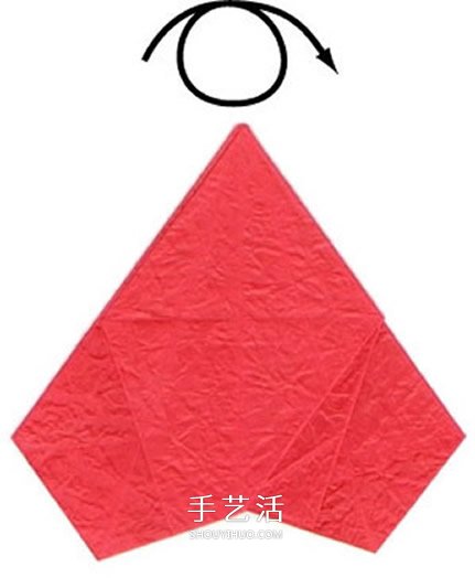 五瓣玫瑰花的折法圖解 手工折紙五瓣玫瑰步驟 -  rpnrmr.com