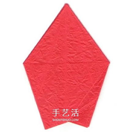五瓣玫瑰花的折法圖解 手工折紙五瓣玫瑰步驟 -  rpnrmr.com