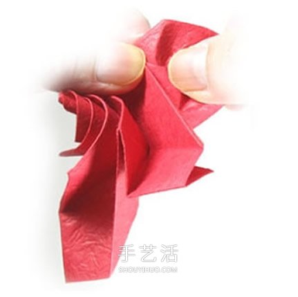 五瓣玫瑰花的折法圖解 手工折紙五瓣玫瑰步驟 -  rpnrmr.com